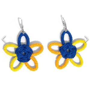 Spin a Yarn Orange Hoop Earrings Sold Out Item